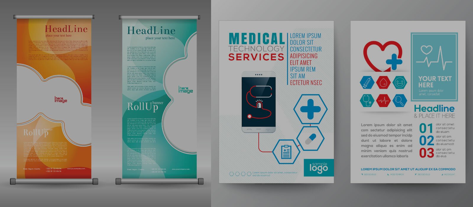 We collaborate with a talented group of professionals to deliver eye catching materials